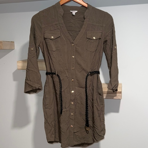 Guess green dress button up‎